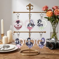 The Freak Circus TFC 6cm Acrylic Keychain Pierrot Harlequin Double Sided HD Otome Game Chibi Gothic Collectible Gift
