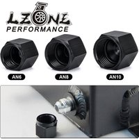 AN6 AN8 AN10 Adapter Female Flare End Cap Plug Tube Nut Hexagon Head Port Blanking Plugs Cap Lock Hose Connector Fitting