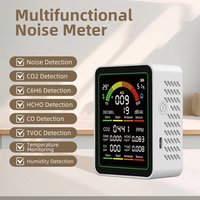 MT12 9-in-1 Air Quality Monitor, CO₂ Detector, Sound Level Meter, Formaldehyde Detector, TVOC and Temperature/Humidity Monitor