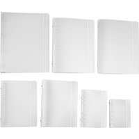 Matte Transparent A4/B5/A5/A6/A7 Loose-Leaf Notebook Case Ring Binder Notebook Shell File Folder Office School Supplies