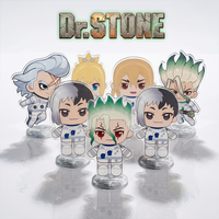 Dr. Stone ROAD TO THE MOON Astronaut Ver cute cartoon Senku Xeno Stanley Double Sided Acrylic Stand keychain Desk Decor gifts