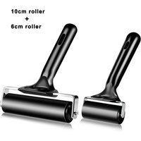 Rubber Roller for Flooring Installation 10/6cm Brayer Glue Roller Boat Flooring Install Printmaking Painting Stamping Wallpaper