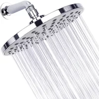 High Pressure Shower Head 8 Inch Ultra-Thin Design Pressure Boosting Stainless Steel Rainfall Shower Head