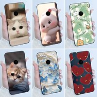 Cute Case For Nokia 110 4G 2023 Fundas Capa Printing Shell Protective Cover Soft Silicone Cartoon Phone Casing Coque