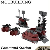 204Pcs Command Station MOC Building Blocks Toys Birthday Gift Construction Toy 40558 Compatible