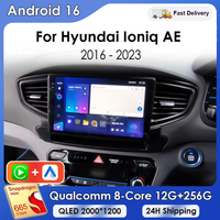 Android 16 Carplay Auto For Hyundai Ioniq AE 2016 2017 2018 2019 2020 2021-2023 Car Radio Multimedia Video Player Stereo GPS DSP