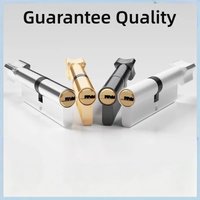 Anti Pick Aluminum Door Lock Cylinder 35 35 Thumb Turn Lock Euro Barrel for UPVC Composite Patio Door Security with 3 Keys