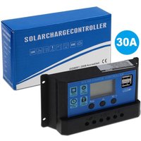 10A 20A 30A Solar Charge Controller For Battery Street Light With Dual USB Ports LCD Screen 12V 24V PV Regulator for Batteries