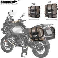Rhinowalk Motorcycle Quick Release Side Bag Waterproof 24L Motorcycle Saddle Bag Universal Fit Motorbike Accessories 1 Or 2PCS