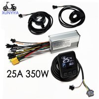 24V/36V/48V Brushless Motor Controller 25A with Protocol UART NO.2 HK918 Color LCD Display PAS Throttle Set for E-bicycle Repair image 3