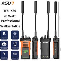 KSUT Professional Radio Walkie Talkie 20Watt Long Range Powerful Two Way Radio Station Portable UHF Transceiver Wireless Device