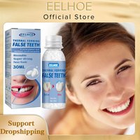 Dental Repair Denture Repair Beads,Tweezers,Dental Pick,Dental Tools for Fixing Filling Missing Broken Tooth Moldable Fake Teeth