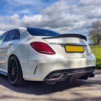 Rear Trunk Spoiler Wing Body Kit Racing Sport Tail Styling For Mercedes Benz C class W205 and C63 C43 AMG 4Door 2014-2022 Tuning