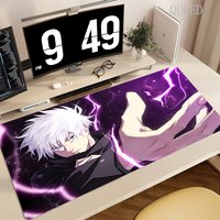 Large Size Lock Edge Mouse Pad XXL Hot Anime Jujutsu Kaisen Satoru Gojo Deskpad Computer Gaming Peripheral Accessories Table Mat