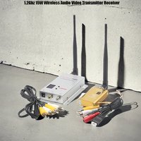 Wireless Video Transmitter Receiver AV Sender TV Audio 1.2Ghz 1.2G 8CH 1.5W 1500mw for FPV Quadcopter Racing Drones DIY Parts