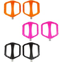 Road Bike Pedals Hollow Out for BMX Replacement Nonslip Easy Installation Bicycle Pedals Aluminum Alloy Nylon Fiber Lightweight