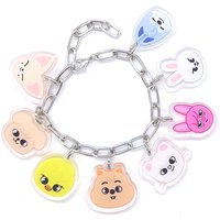 Charm Bracelets KPOP Animal Bells Bangle Accessories Korean Bracelets for Women Couple Kids Bracelet Best Gift for Girl Friends