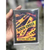 BLACK CROSS by Mickael Chatelain Gimmicks Illusions Close up Magic Card Magic and Trick Decks Street Magie Magician X Move