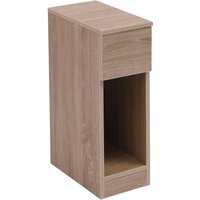 Slim Bedside Table with Drawer 20cm Width Narrow Bedside Table Small Nightstand for Bedroom Brown