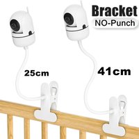 No Punching Flexible Camera Clamp Portable Mount Baby Monitor Camera Holder Stand Webcam Monitor Bendable Bracket Base With Clip