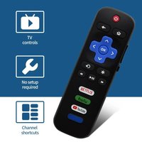 Universal Replace TV Remote Control for Roku Series TV for TCL TV Television Lightweight Infrared Controller With 8 Hot Keys