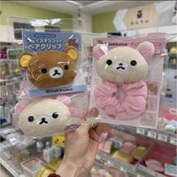 Rilakkuma Korilakkuma Plush Hair Accessories Japanese New Arrival Autumn Winter Hair Clip Hair Scrunchie For Women Girls
