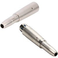 Metal XLR 3 Pin Male to 6.5mm 1/4 Inch 6.35MM Female Jack Adapter Mono Audio Microphone Speaker Cable Connector