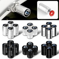4 PCS Car Metal Wheel Tire Valve Dust Cap Accessories for Volvo R Xc60 V50 V40 Xc90 S60 S40 S60 V90 V60 Ex90 S90 Xc40