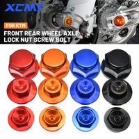 CNC Front Wheel Lock Nut Bolt Rear Chain Adjuster Axle Block Wheel Axle Nut Cocer For KTM SX SXF XC XCF EXC EXCF XCW SMR 85-530