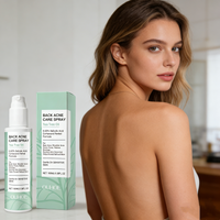 Salicylic Acid Back Acne Spray Natural Tea Tree Oil Clean Shrink Pores Oil Control Repair Acne Mark Removal Body Skincare Spray