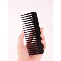 1 thick plastic heat-resistant, anti-static long toothed, wide toothed salon hairstyle comb Special for real hair wigs