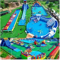 Farm Parent-child Amusement Water Park Inflatable Castle Slide Swimming Pool Children's Trampoline Water Play Toys