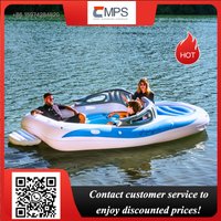New 6-Person Inflatable Speed Boat Huge Floating Island for Bay Breeze Party Inflatable Water Amusement Facility for