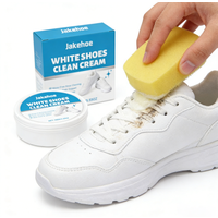 Professional White Shoe Cleaner Yellowing Remover Cream Waterless Sneaker Cleaning Kit Leather Polish Paste Shoe Care Tool 100g