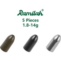 5 Pieces 3 Colors 1.8g-14g Tungsten Worm Weights Sinker Fishing Accessories