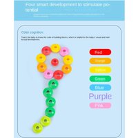Stringing Montessori Primary Lacing Beads Training Crafts Lacing Beads Plastic Star Rainbow Lacing Beads Educational