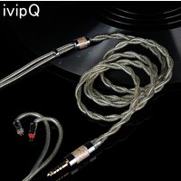 ivipQ-568 IEM Cable HIFI Earphone Cable Gold Customisable For MMCX/0.78 2PIN/IE900