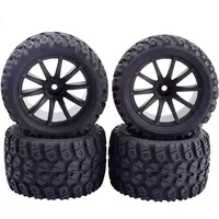 4 Pcs 1/16 Truck Tire For Trxs1/16 E-Revo Rubber Tire Diameter 80Mm Coupler 12Mm