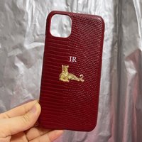 Personalised Customized Name Leather Case For iPhone 16 14 13 12 11 Pro Max Initials Letters kafr saya Cover 13 14 15 Pro Max