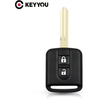 KEYYOU 2 Buttons Remote Car Key Shell Case Fob For Nissan Elgrand X-TRAIL Qashqai Navara Micra Note NV200