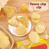 5pcs Food Bag Sealing Clips Set, Potato Design for Snacks Chips File, Kitchen & Office Storage Clips Creative Snack Bag Clips
