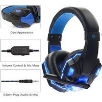 3.5mm Wired Gaming Headphone Game Headset Noise Cancelling Earphone With Microphone Volume Control For Switch Laptop PC Computer