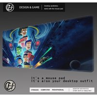 Star Trek Lower Decks Mouse Pad Large Desk Mat Keyboard Ergonomic Office Rubber PC Non-slip Anti-fray Home Custom