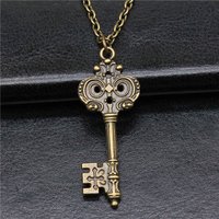 Boho Big Key Necklace 45Cm Or 70Cm Long Chain Female Jewelry Wedding Cheap Cute Stuff