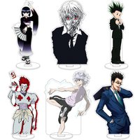 16CM Anime HUNTER×HUNTER Killua Zoldyck Gon Freecss Hisoka Morow Leorio Paladinight Cos Acrylic Figure Stand Gifts Ornaments