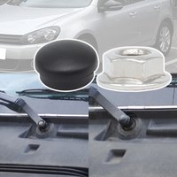 Car Front Wiper Arm Nut Cap Screw Bolt Cover For VW Golf 4 5 6 7 1J 5K 1997 1998 1999 2000 2001 2002 2003 2004 - 2016 Rabbit