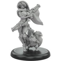 Resin Model figure, GK, Kunoichi, Ninja girl, 37mm, chess piece, Fantasy theme, Unassembled and unpainted kit