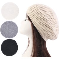 New Winter Women's Knit Beret Cap Vintage Female Autumn Hats Casual Elastic Solid Color Ladies Elastic Artist Beanie Beret Hats