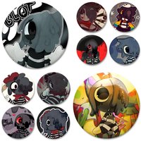Dandys World Blot Round Badge Creative Brooch Clothing Backpack Accessories Lapel Pin