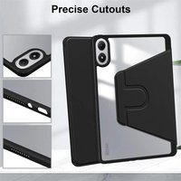 For Xiaomi Redmi Pad 2 Pro 12.1" 2025 Case 360 Rotating Stand With Pencil Holder Acrylic Back for Poco Pad M1 Tablet Cover Funda